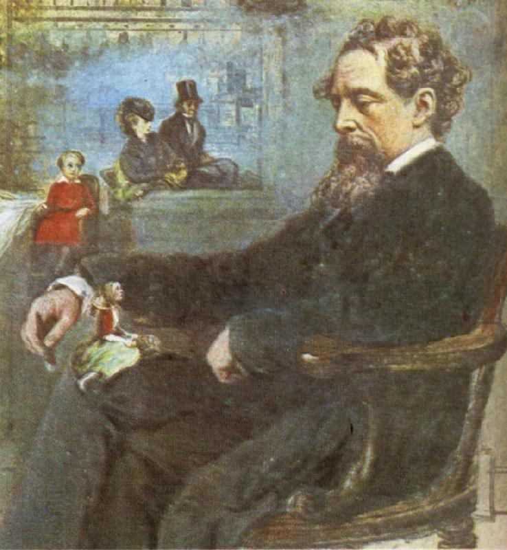 unknow artist Dickens-s Dream oil painting picture